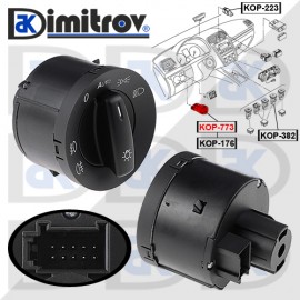 Ключ главни светлини VW Caddy III Eos Golf V VI Plus Jetta III Passat Tiguan Touran